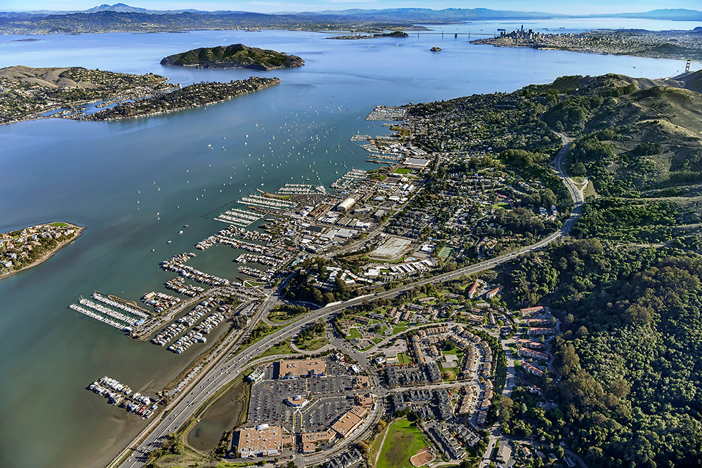  Sausalito & San Fracisco aerial photo 